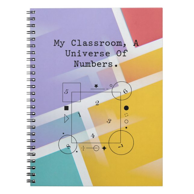 Caderno Espiral Classroom Universe of Numbers | Math World (Frente)