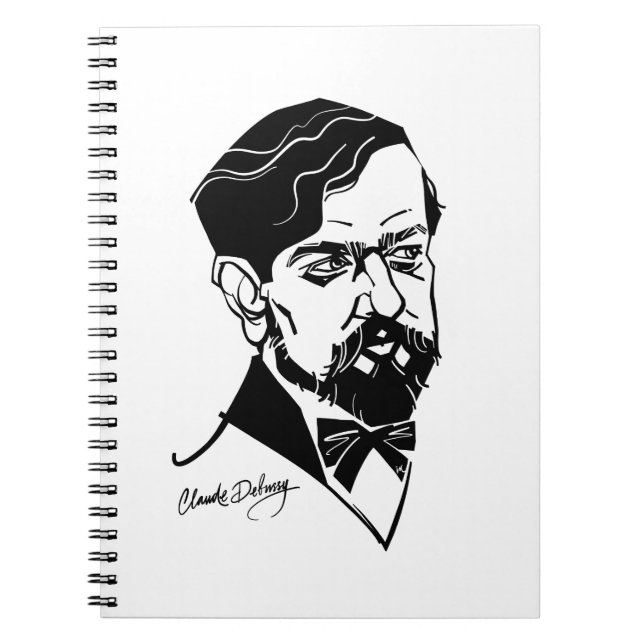 Caderno Espiral Claude Debussy (Frente)