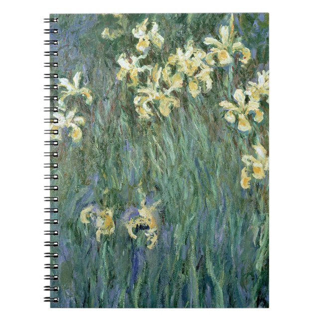 Caderno Espiral Claude Monet | as íris amarelas (Frente)