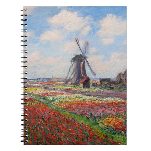 Caderno Espiral Claude Monet - Campo das Tulipas na Holanda (Frente)