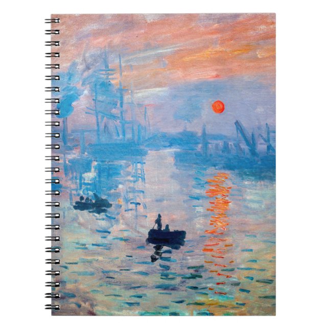 Caderno Espiral Claude Monet - Impressão, Assalto do Sol (Frente)