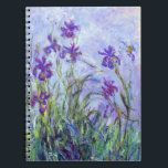 Caderno Espiral Claude Monet - Lilac Irises / Iris Mauves<br><div class="desc">Lilac Irises / Iris Mauves - Claude Monet,  1914-1917</div>