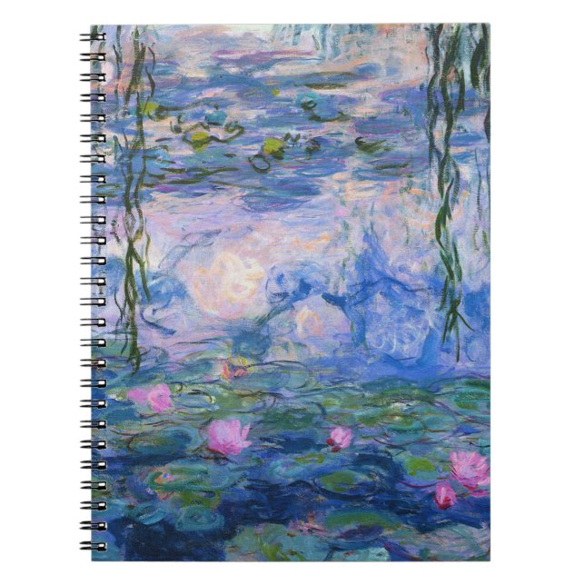 Caderno Espiral Claude Monet - Lírios Água 1919 (Frente)