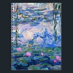 Caderno Espiral Claude Monet - Lírios Água, 1919<br><div class="desc">O famoso quadro de Claude Monet dos Lírios Água, 1919.</div>