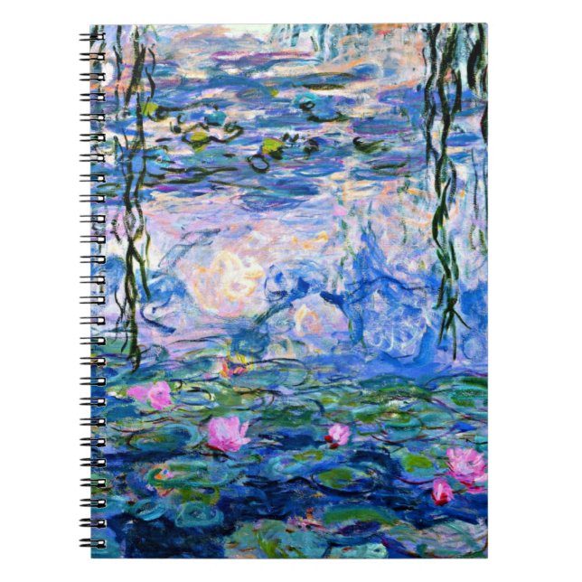 Caderno Espiral Claude Monet - Lírios Água, 1919 (Frente)