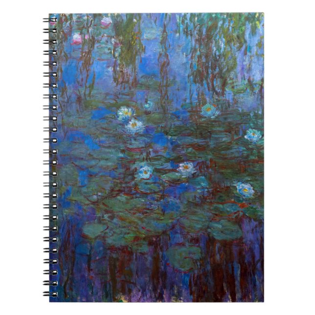 Caderno Espiral Claude Monet - Lírios Azuis (Frente)