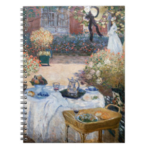 Caderno Espiral Claude Monet - O Almoço, painel decorativo