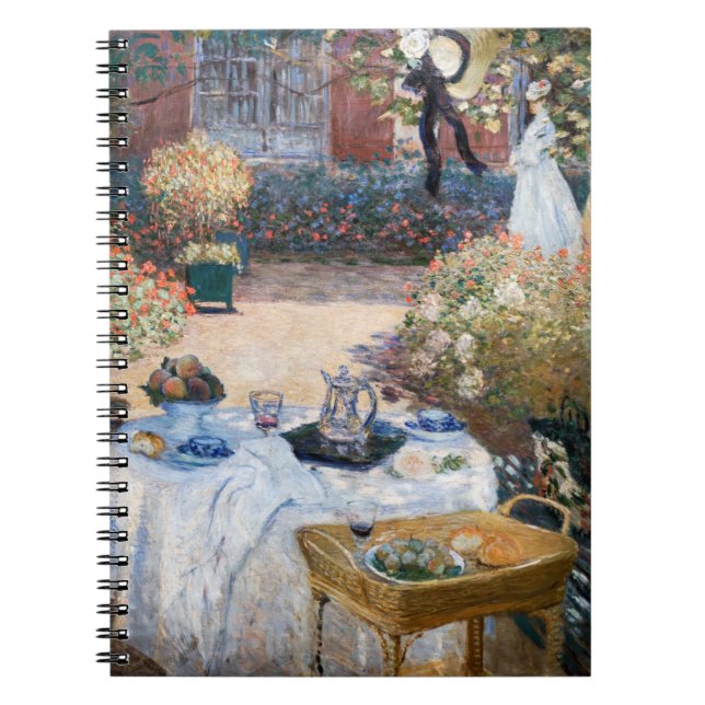 Caderno Espiral Claude Monet - O Almoço, painel decorativo (Frente)