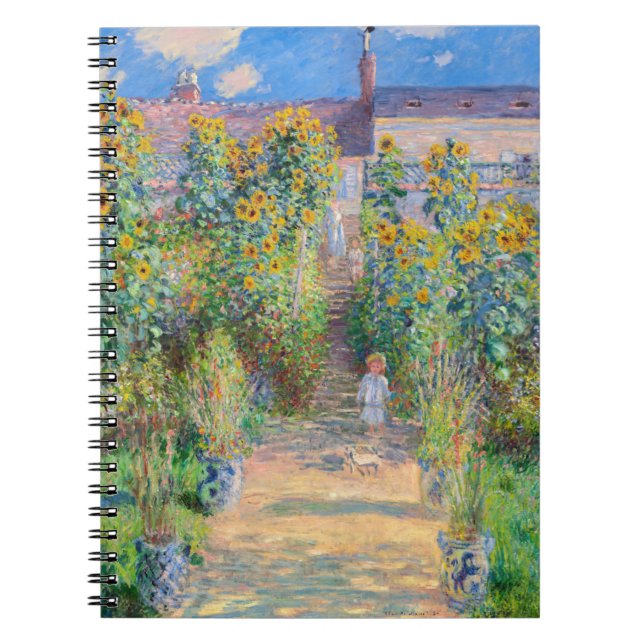 Caderno Espiral Claude Monet - O Jardim do Artista em Vetheuil (Frente)
