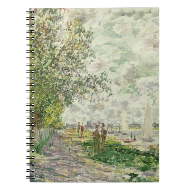 Caderno Espiral Claude Monet | o Riverbank em Gennevilliers (Frente)