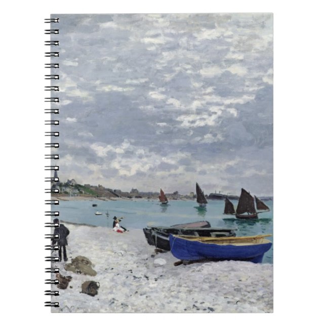 Caderno Espiral Claude Monet | Praia de Sainte-Adresse (Frente)