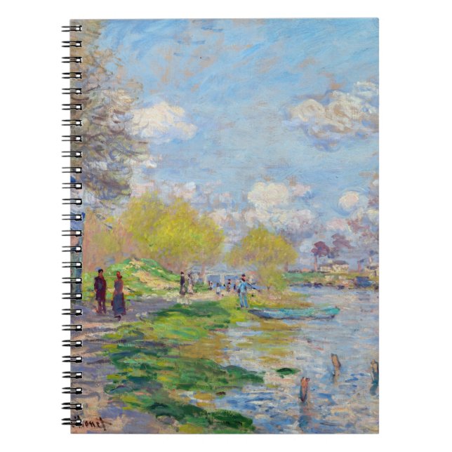 Caderno Espiral Claude Monet - Primavera do Sena (Frente)