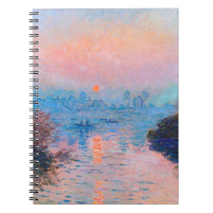 Caderno Espiral Claude Monet - Sunset No Sena