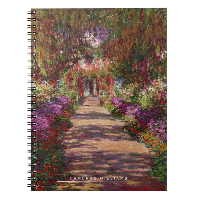 Caderno Espiral Claude Monet | Via no Jardim Monet (Frente)