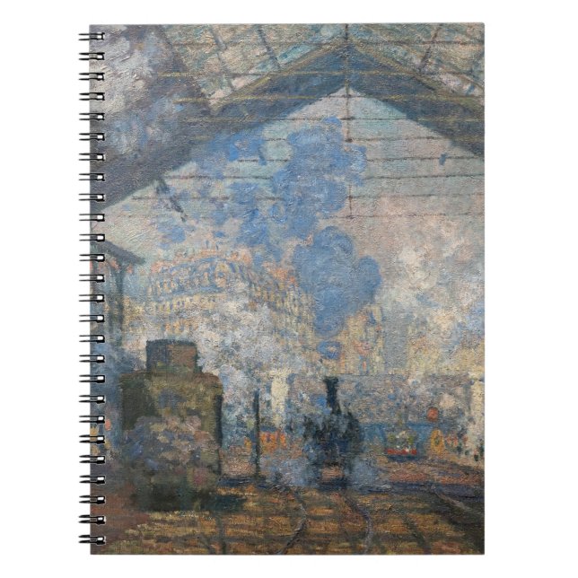 Caderno Espiral Claude Monet - Vista exterior da estação de Santo- (Frente)