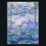 Caderno Espiral Claude Monet Water Libera A Arte Impressionante Fr<br><div class="desc">Claude Monet Water Libera o Impressionista Francês Lírios de Água de Arte (ou Ninfas) é uma série de aproximadamente 250 pinturas de óleo pelo Impressionista Francês Claude Monet. As pinturas retratam o jardim floral de Monet em Giverny.</div>