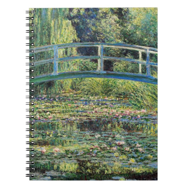 Caderno Espiral Claude Monet - Water Lily Pond & Japanesese Bridge (Frente)