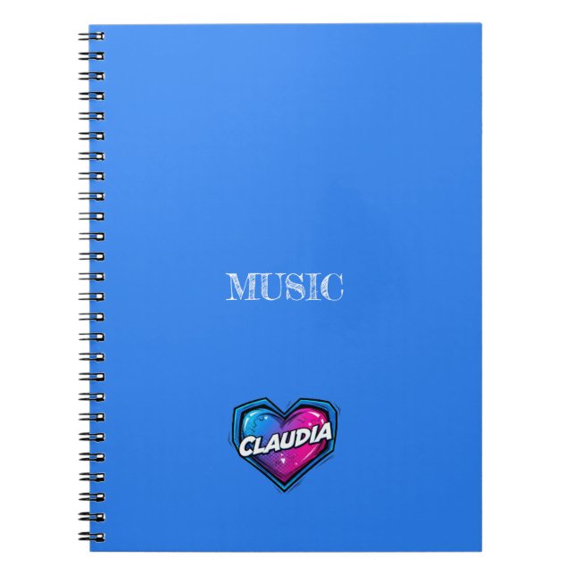 Caderno Espiral Claudia Blue (Frente)