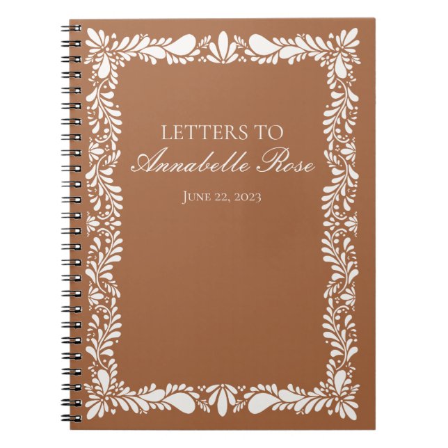 Caderno Espiral Clay Talaver Azulejo Fiesta Letters to Birthday Gi (Frente)