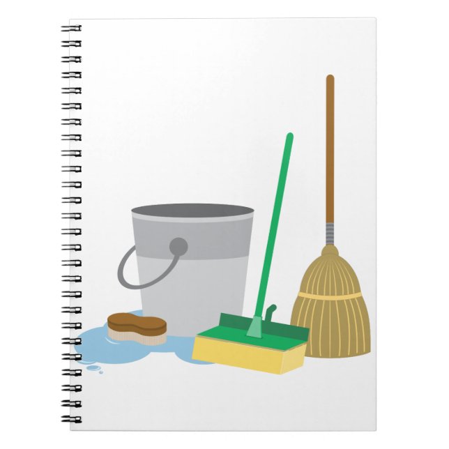 Caderno Espiral Cleaning Supplies (Frente)