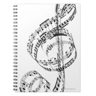Caderno Espiral Clef de triplo