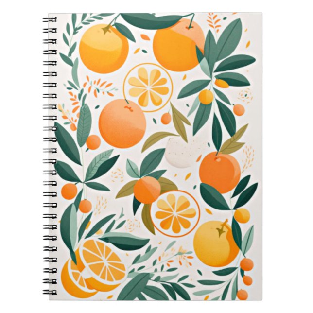 Caderno Espiral Clementina mandarina (Frente)