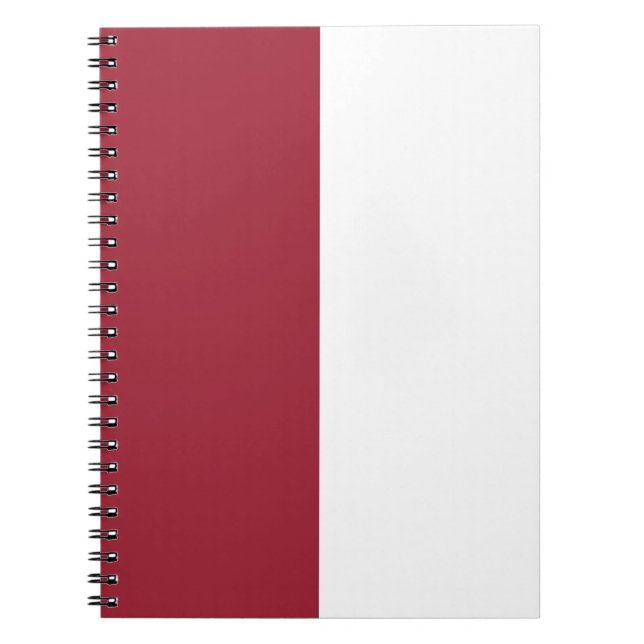 Caderno Espiral CLIENTE Vermelho e Branco (Frente)