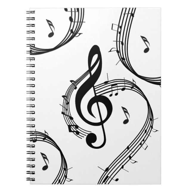 Caderno Espiral Climactic G Clef Music (Frente)