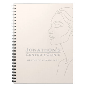 Caderno Espiral Clínica de Botox / Negócios Estéticos Personalizad