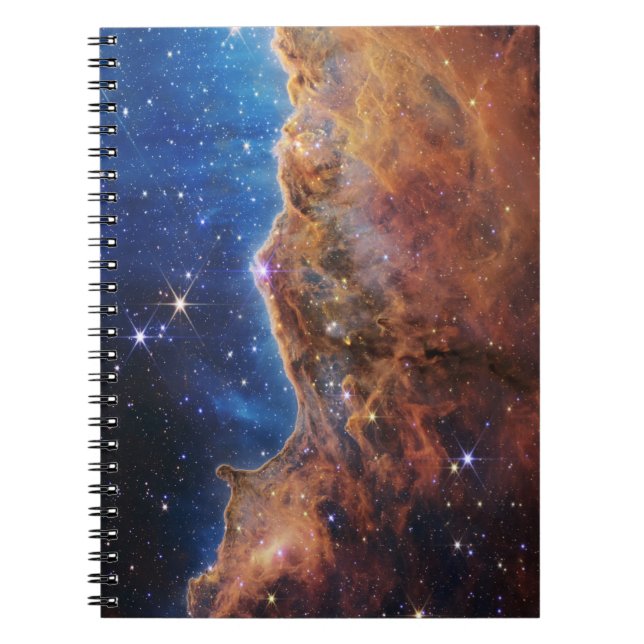 Caderno Espiral Clipes Cósmicos Carina Nebula Space Telescope (Frente)
