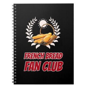 Caderno Espiral Clube de Fãs de Pão Francês Design