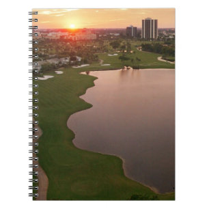 Caderno Espiral Clube no por do sol, Aventura, Florida