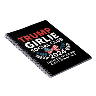 Caderno Espiral Clube Social Coquette Trump Garota Arco Eleição