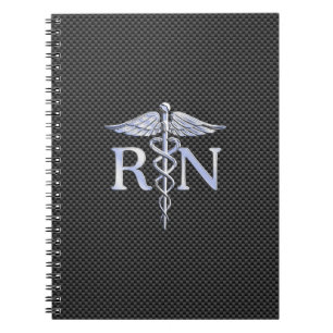 Caderno Espiral Cobra de Carbono de Enfermeiro RN Registrado
