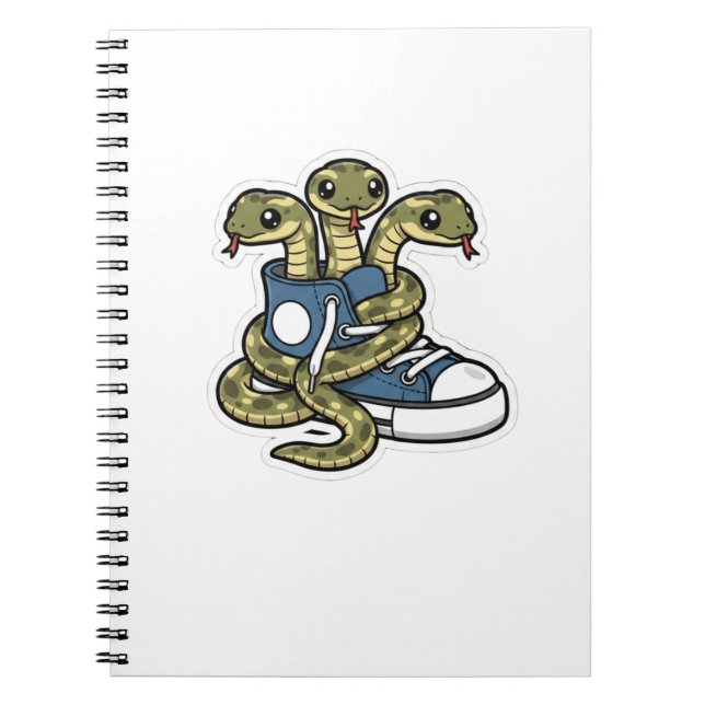 Caderno Espiral Cobras nos sapatos (Frente)