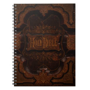 Caderno Espiral Cobrir antigo da bíblia