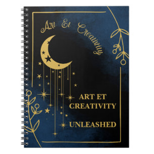Caderno Espiral Cobrir da "Criatividade Espiral Celestial"