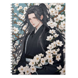 Caderno Espiral Cobrir de bloco de caracteres de animação