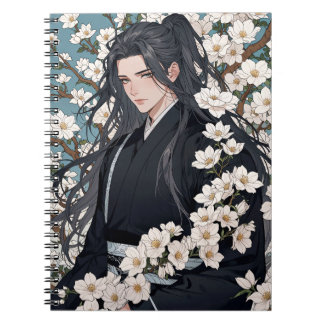 Caderno Espiral Cobrir de bloco de caracteres de animação