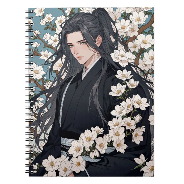 Caderno Espiral Cobrir de bloco de caracteres de animação (Frente)