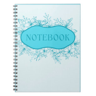 Caderno Espiral Cobrir de notebook azul