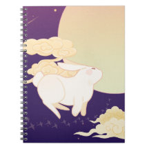 Cobrir de notebook Bunny Moon encantado