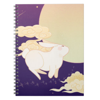 Caderno Espiral Cobrir de notebook Bunny Moon encantado