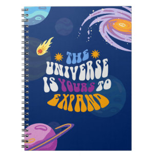 Caderno Espiral Cobrir de notebook Universo de Cartoon Colorida