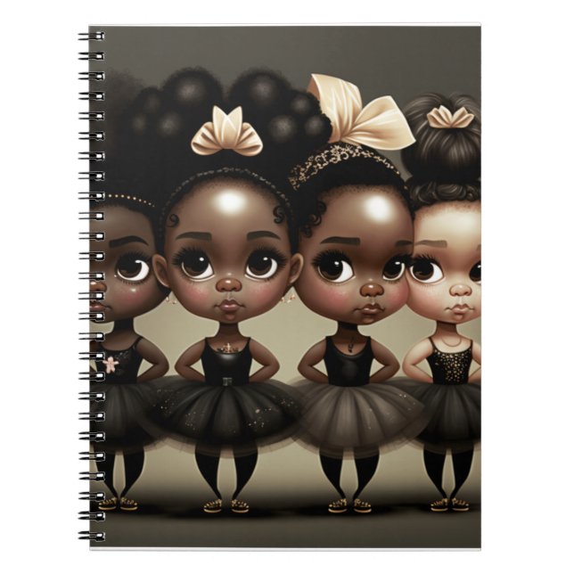 Caderno Espiral Cobrir de papel macio, notebook espiral - Ballerin (Frente)