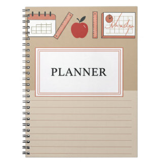 Caderno Espiral Cobrir de Pastel mínimo