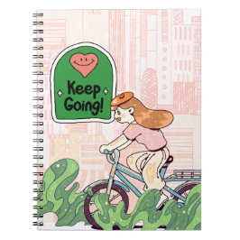 Caderno Espiral Cobrir para notebook motivacional - "Continue"