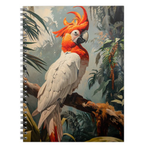 Caderno Espiral Cockatoo Portrait Vintage
