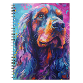 Caderno Espiral Cocker Spaniel colorido