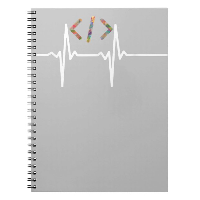 Caderno Espiral Coders Funny | Codificação do programa de software (Frente)